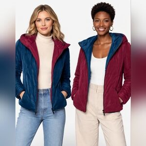 OOF Velvet Reversible Hooded Jacket Size 4